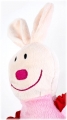 Edukační plyšová hračka králíček s pískátkem 